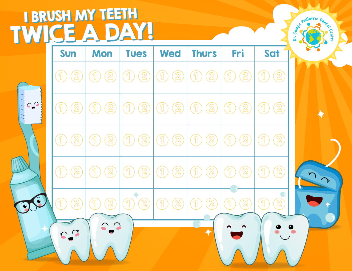 I Brush My Teeth Chart - Ready to Use