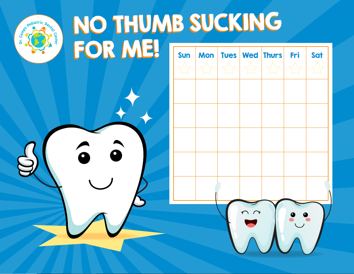 No Thumb Sucking for Me Chart - Ready to use